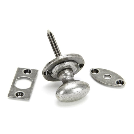 From The Anvil Locks & Latches Pewter Patina / Turn for Rack Bolt From The Anvil - Pewter Oval Rack Bolt