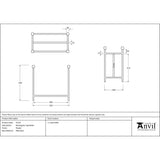 From The Anvil Home & Garden Pewter Patina / Log Holders / Rectangular Log Holder From The Anvil - Pewter Rectangular Log Holder