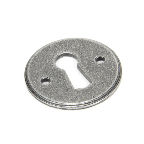 From The Anvil Door Furniture Pewter Patina / Mortice Key Profile Escutcheons From The Anvil - Pewter Regency Escutcheon