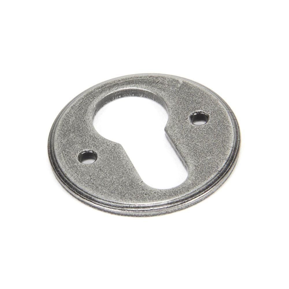 From The Anvil Door Furniture Pewter Patina / Euro Profile Escutcheons From The Anvil - Pewter Regency Euro Escutcheon