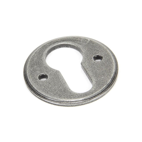 From The Anvil Door Furniture Pewter Patina / Euro Profile Escutcheons From The Anvil - Pewter Regency Euro Escutcheon