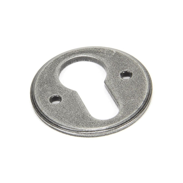 From The Anvil Door Furniture Pewter Patina / Euro Profile Escutcheons From The Anvil - Pewter Regency Euro Escutcheon