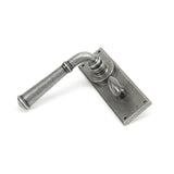 From The Anvil Door Furniture Pewter Patina / Bathroom Lock Handles From The Anvil - Pewter Regency Lever Bathroom Set