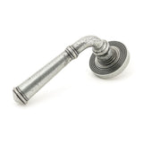 From The Anvil Door Furniture Pewter Patina / Round Rose From The Anvil - Pewter Regency Lever on Rose Set (Beehive) - Unsprung
