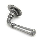 From The Anvil Door Furniture Pewter Patina / Round Rose From The Anvil - Pewter Regency Lever on Rose Set