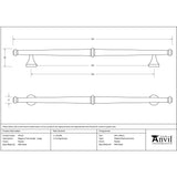 From The Anvil Cabinet Hardware Pewter Patina / Cabinet Pull Handles / Large From The Anvil - Pewter Regency Pull Handle - Large
