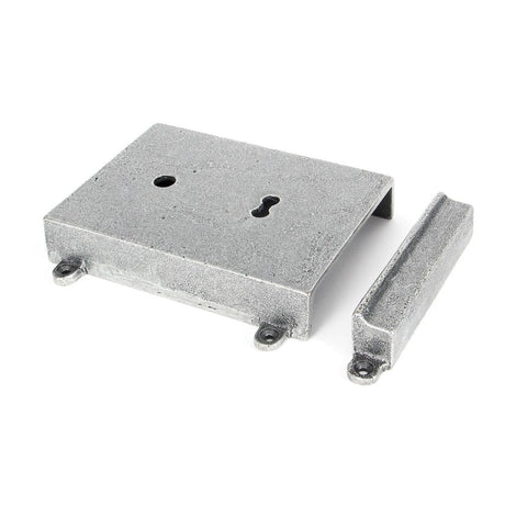 From The Anvil Locks & Latches Pewter Patina / Rim Locks From The Anvil - Pewter Rim Lock & Cast Iron Cover