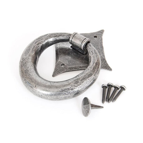 From The Anvil Door Furniture Pewter Patina / Ring Door Knocker From The Anvil - Pewter Ring Door Knocker