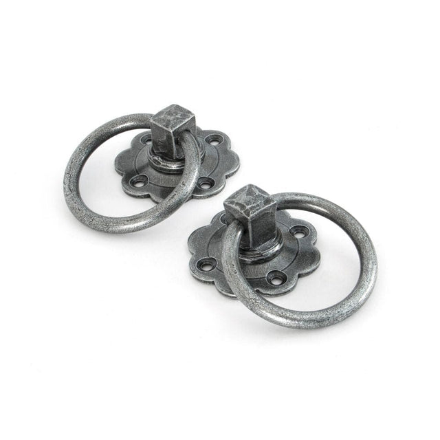From The Anvil Door Furniture Pewter Patina / Ring Latch From The Anvil - Pewter Ring Turn Handle Set