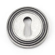 From The Anvil Door Furniture Pewter Patina / Mortice Key Profile Escutcheons From The Anvil - Pewter Round Escutcheon (Beehive)