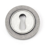 From The Anvil Door Furniture Pewter Patina / Mortice Key Profile Escutcheons From The Anvil - Pewter Round Escutcheon (Plain)