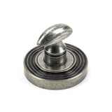 From The Anvil Door Furniture Pewter Patina / No From The Anvil - Pewter Round Thumbturn Set (Beehive)