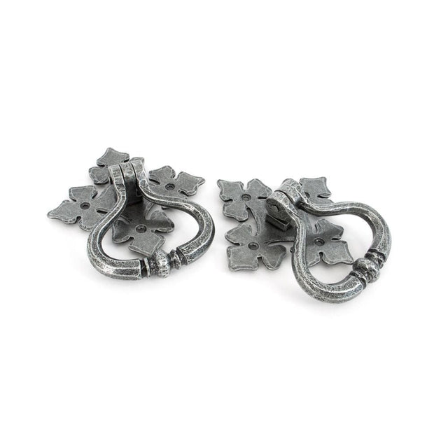 From The Anvil Door Furniture Pewter Patina / Ring Latch From The Anvil - Pewter Shakespeare Ring Turn Set