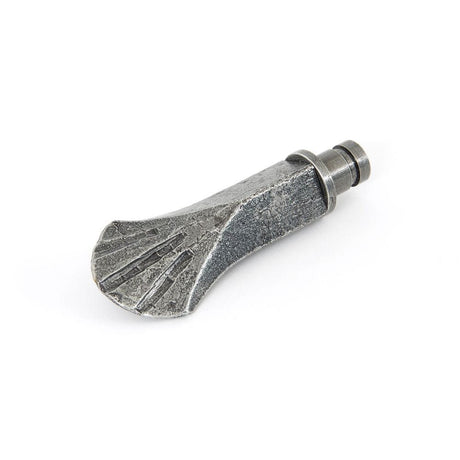 From The Anvil Accessories Pewter Patina / Finials From The Anvil - Pewter Shell Curtain Finial (pair)