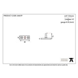 From The Anvil Window Furniture Pewter Patina / Casement Stay Pin From The Anvil - Pewter Stay Pin