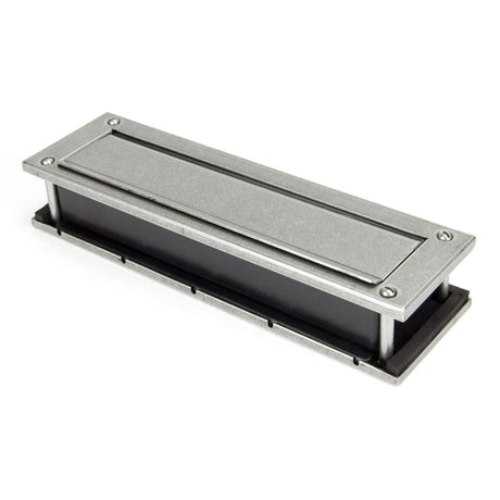 From The Anvil Door Furniture Pewter Patina / Sleeved Letterbox / 315 x 92mm From The Anvil - Pewter Traditional Letterbox