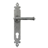 From The Anvil Door Furniture Pewter Patina / Multi Point Lock Set / 92mm c/c From The Anvil - Pewter Tudor Lever Espag. Lock Set