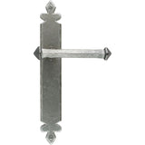 From The Anvil Door Furniture Pewter Patina / Latch Handles From The Anvil - Pewter Tudor Lever Latch Set