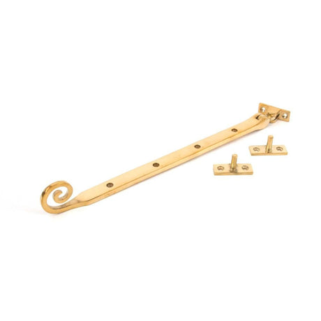 From The Anvil Window Furniture Polished Brass / 12"/300mm From The Anvil - Polished Brass 12" Monkeytail Stay