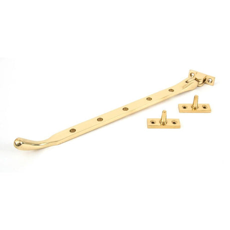 From The Anvil Window Furniture Polished Brass / 12"/300mm From The Anvil - Polished Brass 12" Peardrop Stay