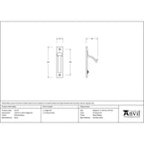 From The Anvil Door Furniture Polished Brass / Door Edge Pull / Rectangular From The Anvil - Polished Brass 125mm x 25mm Edge Pull