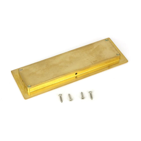 From The Anvil Door Furniture Polished Brass / Flush Handle / Rectangular From The Anvil - Polished Brass 175mm Art Deco Rectangular Pull