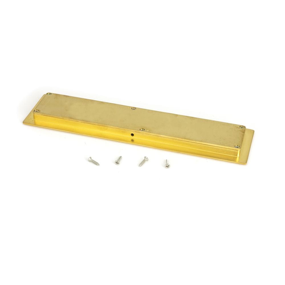 From The Anvil Door Furniture Polished Brass / Flush Handle / Rectangular From The Anvil - Polished Brass 250mm Art Deco Rectangular Pull