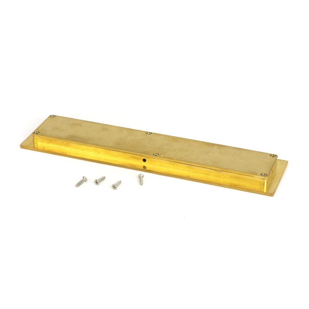 From The Anvil Door Furniture Polished Brass / Flush Handle / Rectangular From The Anvil - Polished Brass 250mm Plain Rectangular Pull