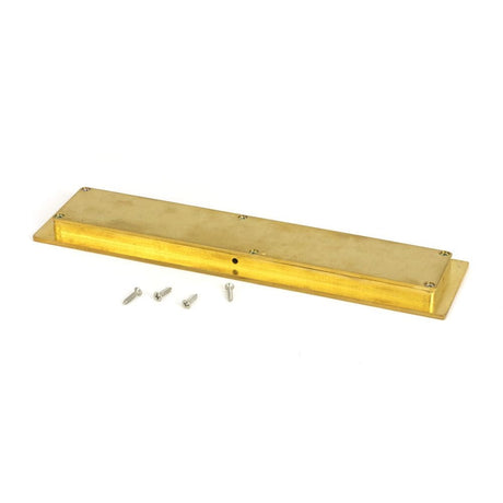 From The Anvil Door Furniture Polished Brass / Flush Handle / Rectangular From The Anvil - Polished Brass 250mm Plain Rectangular Pull