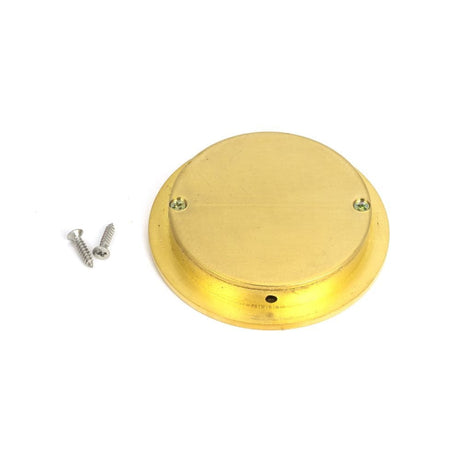 From The Anvil Door Furniture Polished Brass / Flush Handle / Round From The Anvil - Polished Brass 75mm Plain Round Pull