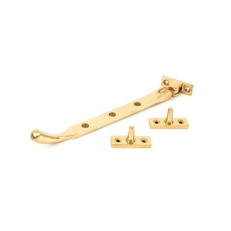From The Anvil Window Furniture Polished Brass / 8"/200mm From The Anvil - Polished Brass 8" Peardrop Stay