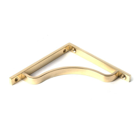 From The Anvil Accessories Polished Brass / Shelf Brackets / 150 x 150mm From The Anvil - Polished Brass Abingdon Shelf Bracket (150mm x 150mm)