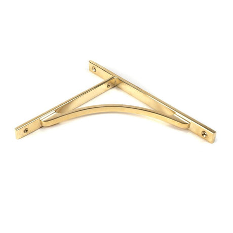 From The Anvil Accessories Polished Brass / Shelf Brackets / 260 x 200mm From The Anvil - Polished Brass Apperley Shelf Bracket (260mm x 200mm)