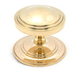 From The Anvil Door Furniture Polished Brass / Art Deco Centre Door Knob From The Anvil - Polished Brass Art Deco Centre Door Knob