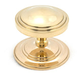From The Anvil Door Furniture Polished Brass / Art Deco Centre Door Knob From The Anvil - Polished Brass Art Deco Centre Door Knob