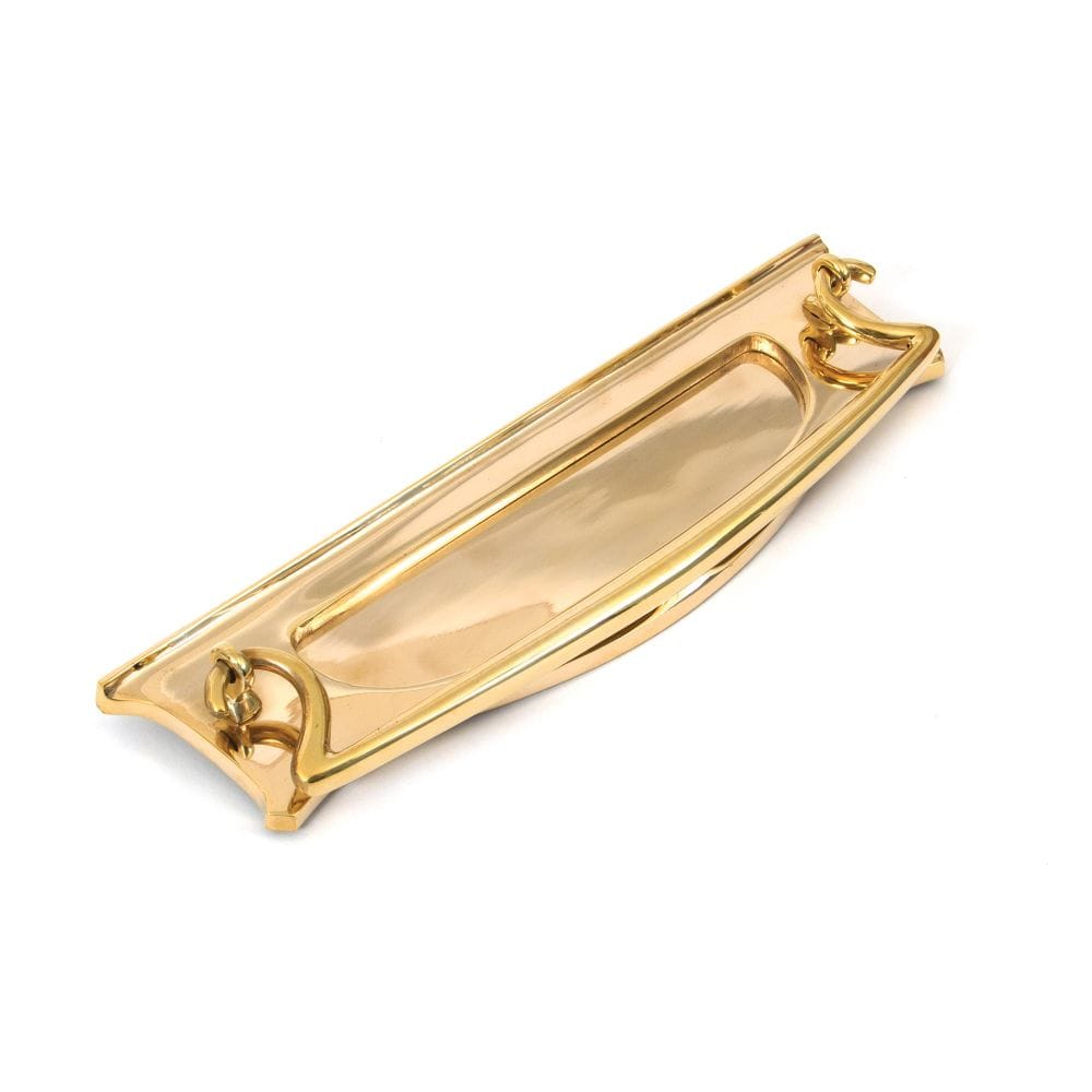 From The Anvil Door Furniture Polished Brass / Letter Plates / 304 x 85mm From The Anvil - Polished Brass Art Deco Letter Plate