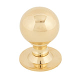 From The Anvil Cabinet Hardware Polished Brass / Cabinet Knobs / 39mm Dia. From The Anvil - Polished Brass Ball Cabinet Knob 39mm