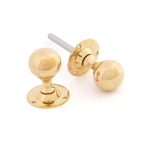 From The Anvil Door Furniture Polished Brass / Mortice Knobs From The Anvil - Polished Brass Ball Mortice Knob Set