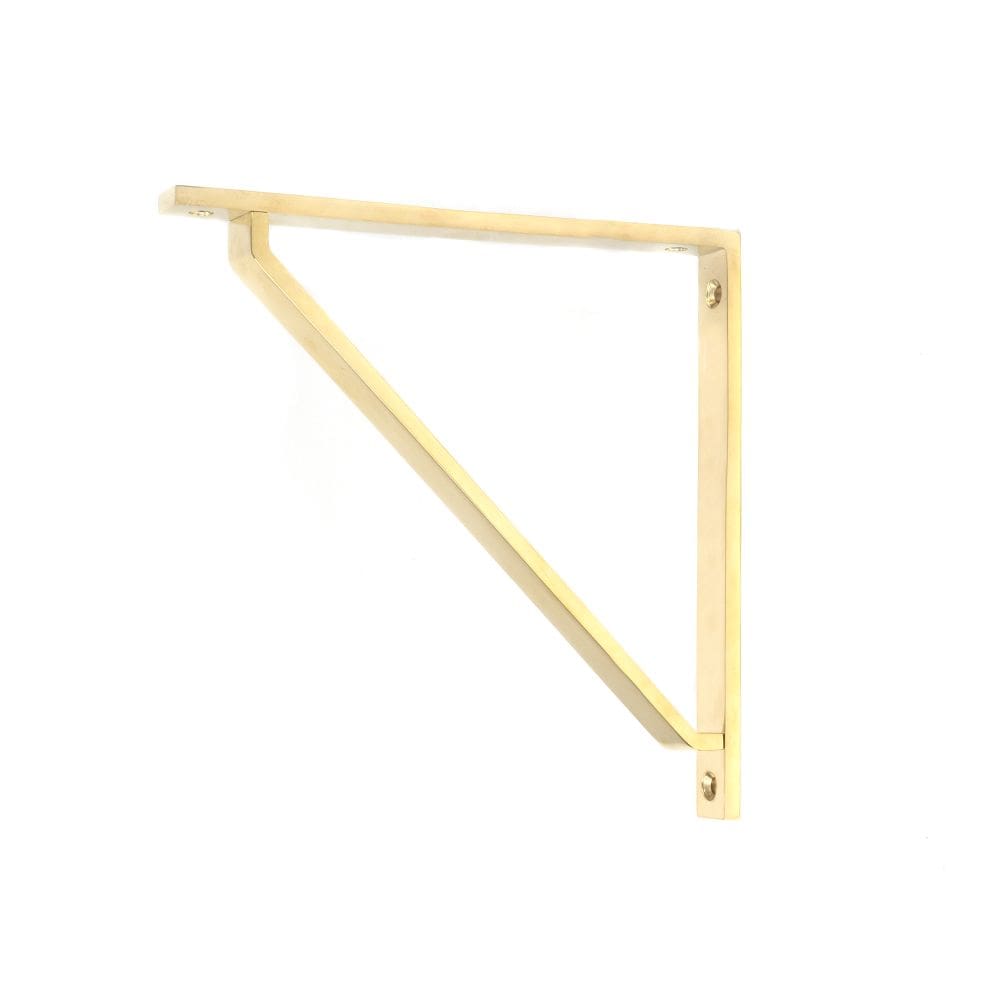 From The Anvil Accessories Polished Brass / Shelf Brackets / 200 x 200mm From The Anvil - Polished Brass Barton Shelf Bracket (200mm x 200mm)