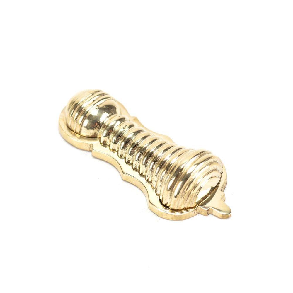From The Anvil Door Furniture Polished Brass / Mortice Key Profile Escutcheons From The Anvil - Polished Brass Beehive Escutcheon
