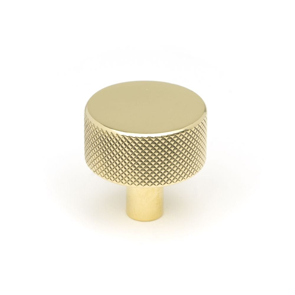 From The Anvil Cabinet Hardware Polished Brass / Cabinet Knobs / 32mm Dia. From The Anvil - Polished Brass Brompton Cabinet Knob - 32mm (No rose)