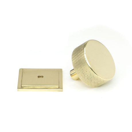 From The Anvil Cabinet Hardware Polished Brass / Cabinet Knobs / 38mm Dia. From The Anvil - Polished Brass Brompton Cabinet Knob - 38mm (Square)