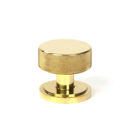 From The Anvil Door Furniture Polished Brass / Mortice/Rim Knobs From The Anvil - Polished Brass Brompton Mortice/Rim Knob Set (Art Deco)