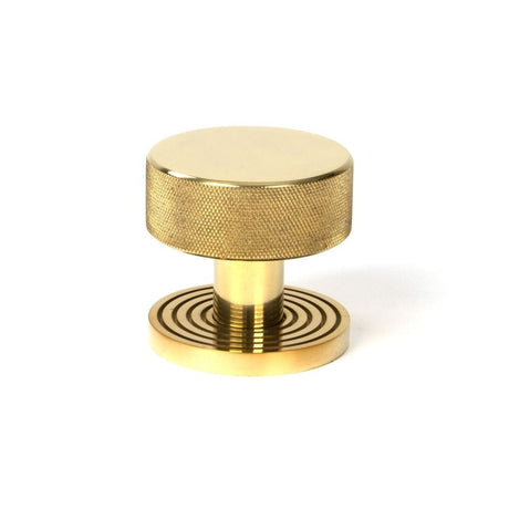 From The Anvil Door Furniture Polished Brass / Mortice/Rim Knobs From The Anvil - Polished Brass Brompton Mortice/Rim Knob Set (Beehive)