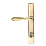 From The Anvil Door Furniture Polished Brass / Multi Point Lock Set / 92mm c/c From The Anvil - Polished Brass Hinton Slimline Lever Espag. Lock Set