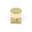 From The Anvil Cabinet Hardware Polished Brass / Cabinet Knobs / 32mm Dia. From The Anvil - Polished Brass Kelso Cabinet Knob - 32mm (Square)