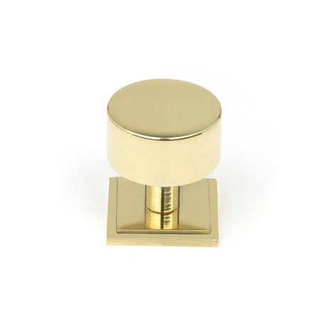 From The Anvil Cabinet Hardware Polished Brass / Cabinet Knobs / 32mm Dia. From The Anvil - Polished Brass Kelso Cabinet Knob - 32mm (Square)