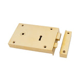 From The Anvil Locks & Latches Polished Brass / Rim Locks From The Anvil - Polished Brass Left Hand Rim Lock - Large