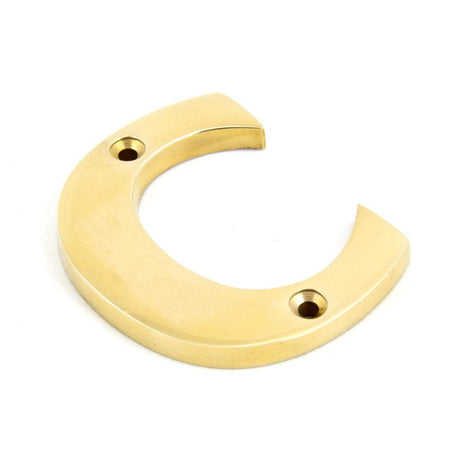 From The Anvil Door Furniture Polished Brass / Letters / C From The Anvil - Polished Brass Letter C
