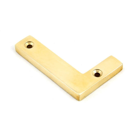 From The Anvil Door Furniture Polished Brass / Letters / L From The Anvil - Polished Brass Letter L